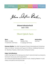 Load image into Gallery viewer, The Great Composers Series: Johann Sebastian Bach