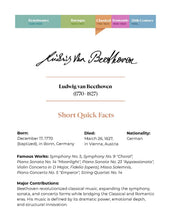 Load image into Gallery viewer, The Great Composers Series: Ludwig van Beethoven