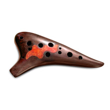 Load image into Gallery viewer, 12 Hole Wooden Soprano Ocarina in C Major