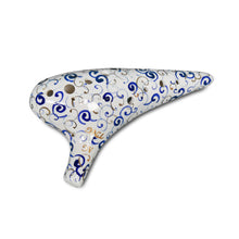 Load image into Gallery viewer, 12 Hole Blue and White Porcelain Ocarina Set For Professional Musicians
