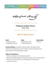 Load image into Gallery viewer, The Great Composers Series: Wolfgang Amadeus Mozart